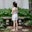 Pima Flutter Shorts in Garden Windowpane by Iver & Isla