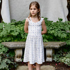 Pima Frill Dress in Garden Windowpane by Iver & Isla
