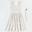 Pima Frill Dress in Garden Windowpane by Iver & Isla