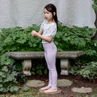 Pima Poet Tee in Garden Windowpane by Iver & Isla