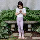 Pima Poet Tee in Garden Windowpane by Iver & Isla