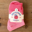 The Patchwork Women's Boro Socks in Pink by Ivy Ellis