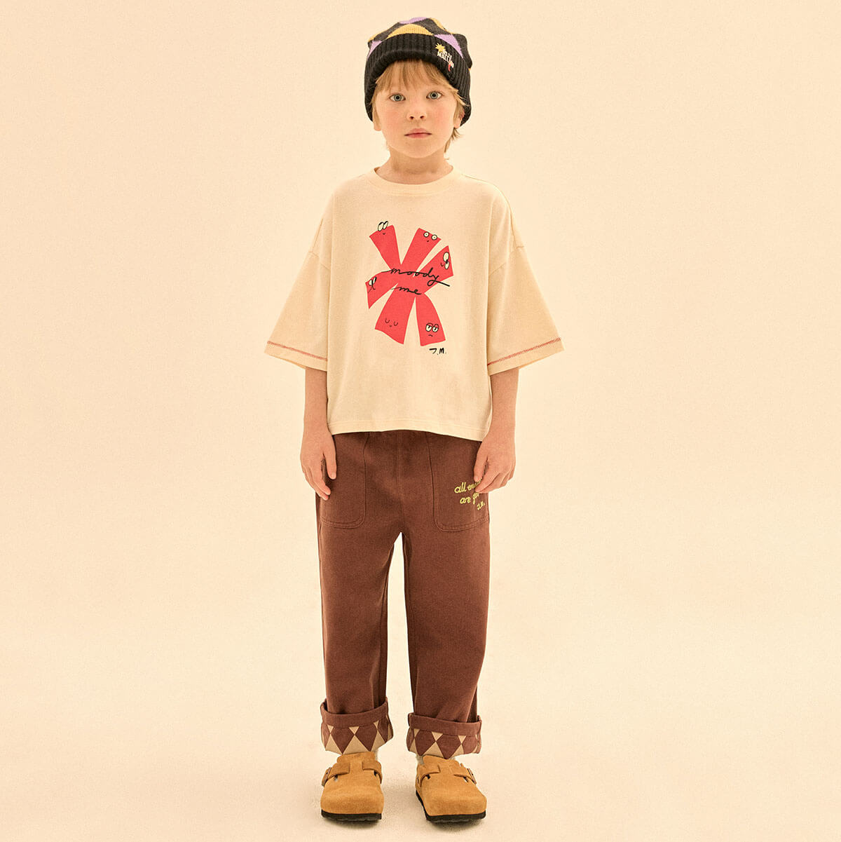 All Emotion Woven Pants in Brown by Jelly Mallow