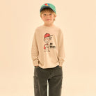 Be Brave Chain Long Sleeve T Shirt in Oatmeal by Jelly Mallow