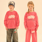 Cloud Pigment Sweatshirt in Red by Jelly Mallow