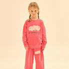 Cloud Pigment Sweatshirt in Red by Jelly Mallow