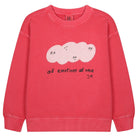 Cloud Pigment Sweatshirt in Red by Jelly Mallow