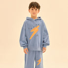 Energy Pigment Hooded Sweatshirt in Blue by Jelly Mallow