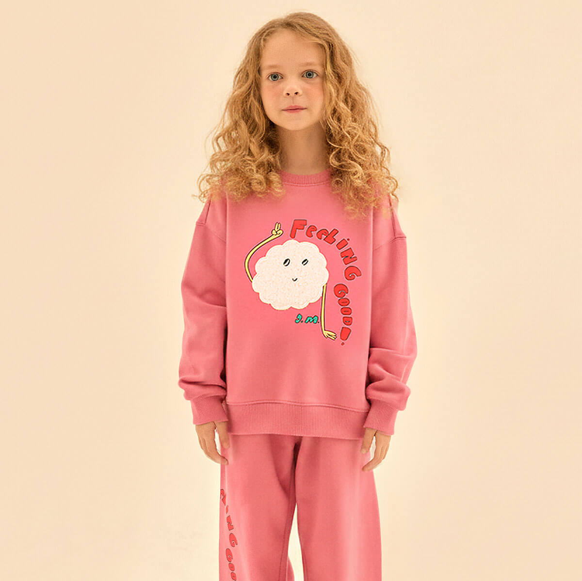 Feeling Good Sweatshirt in Pink by Jelly Mallow