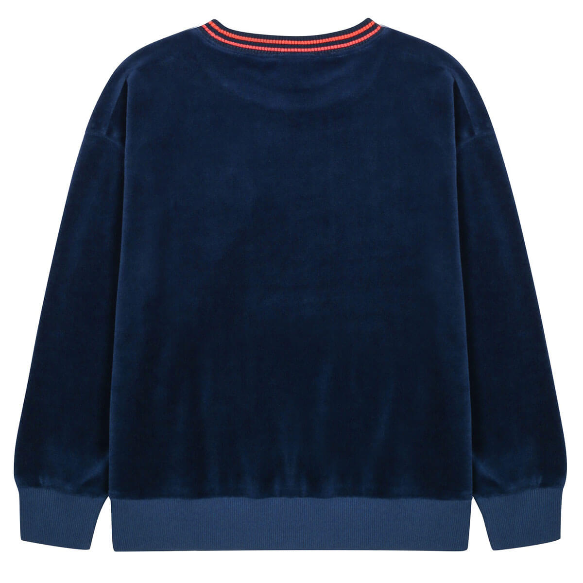 Happiness Velour Sweatshirt in Navy by Jelly Mallow