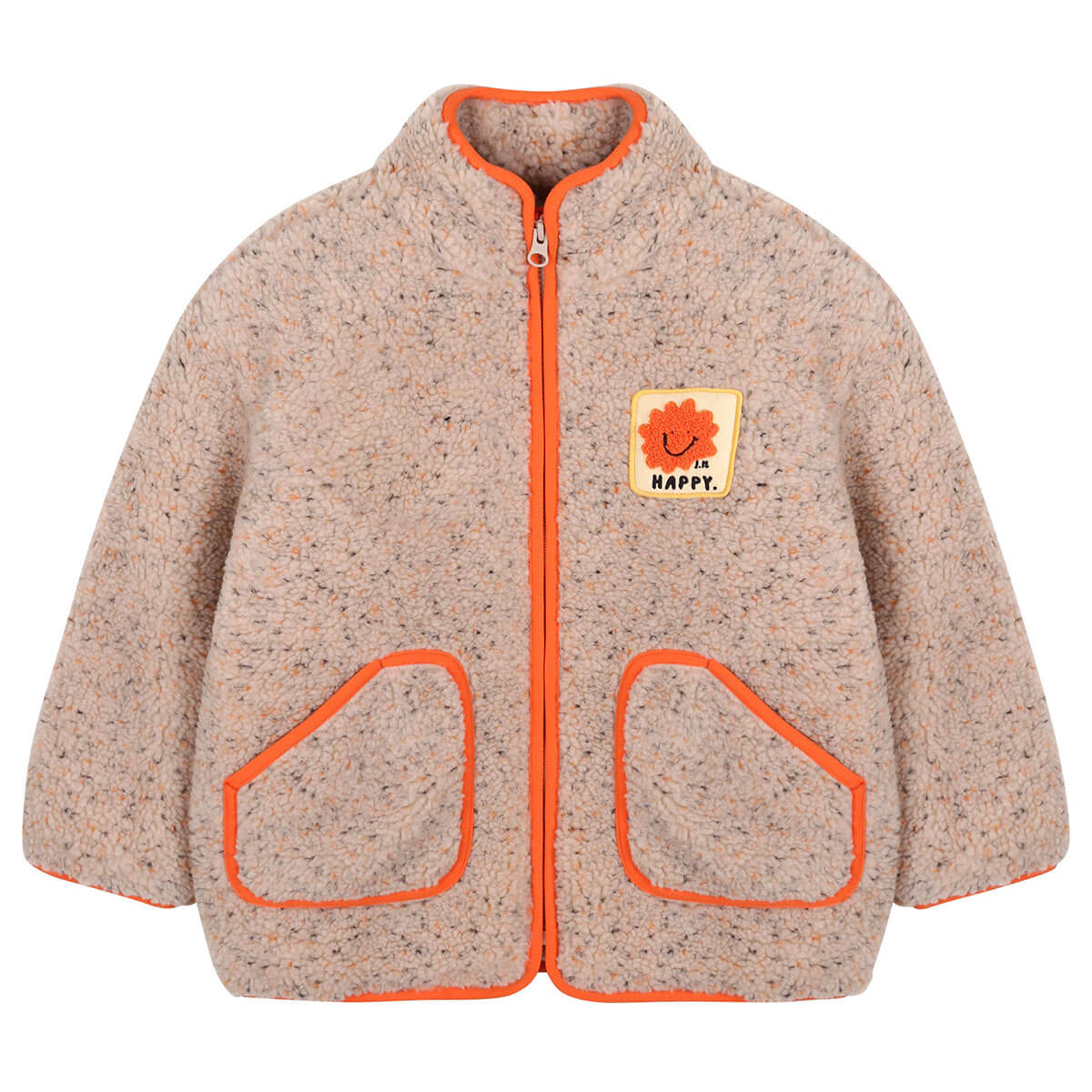 Happy Dumble Fur Jacket in Beige by Jelly Mallow
