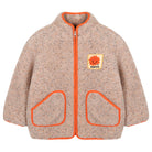Happy Dumble Fur Jacket in Beige by Jelly Mallow