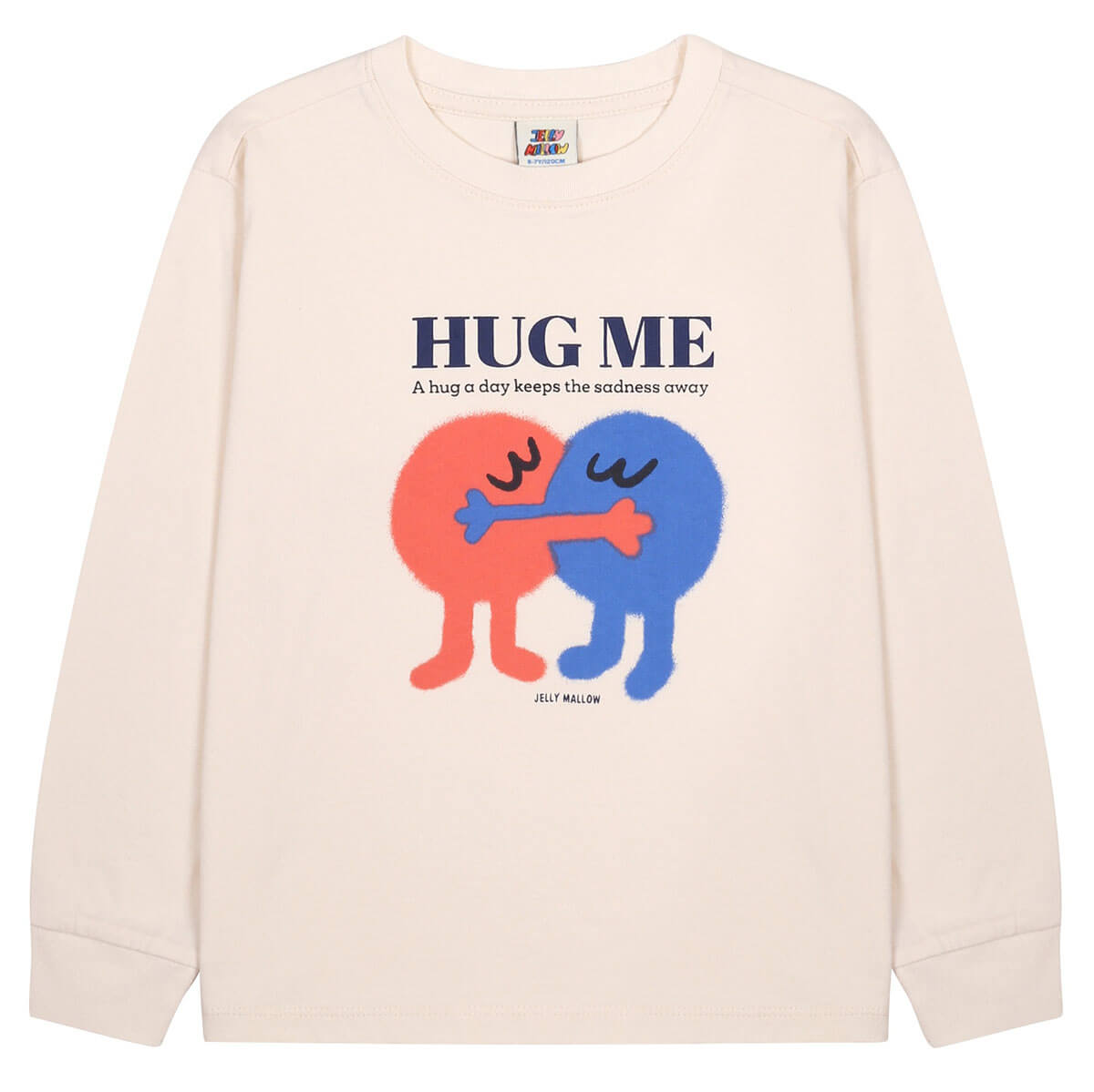 Hug Me Long Sleeve T Shirt in Ivory by Jelly Mallow