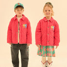 Hug Me Padded Jacket in Red by Jelly Mallow