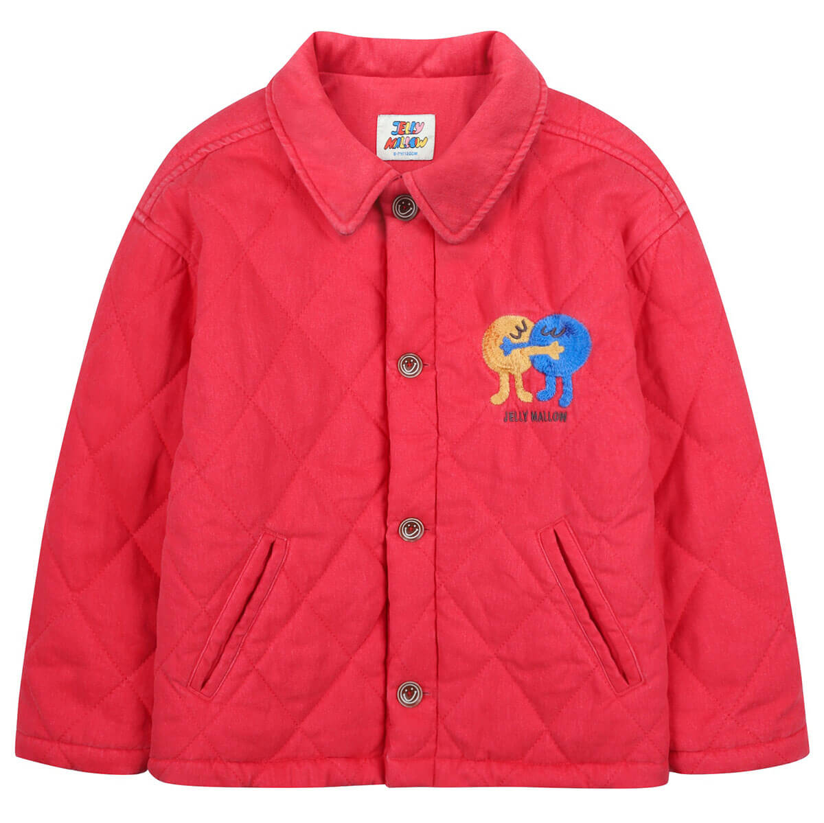 Hug Me Padded Jacket in Red by Jelly Mallow