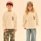 Love Block Sweatshirt in Ivory by Jelly Mallow
