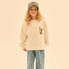 Love Block Sweatshirt in Ivory by Jelly Mallow