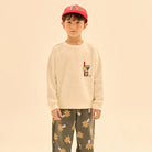 Love Block Sweatshirt in Ivory by Jelly Mallow