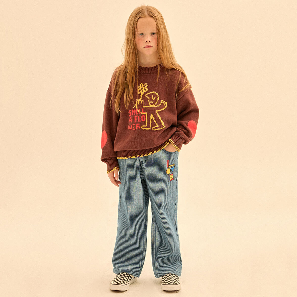 Love Corduroy Denim Pants in Indigo by Jelly Mallow
