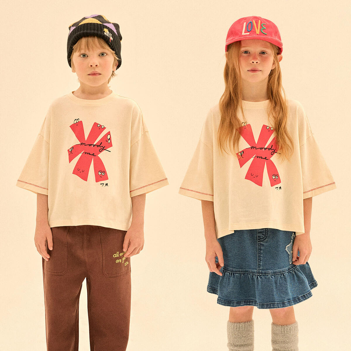 Maple T Shirt in Ivory by Jelly Mallow