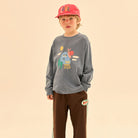 Mountain Long Sleeve T Shirt in Navy by Jelly Mallow