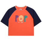 Pop Raglan T Shirt in Orange by Jelly Mallow