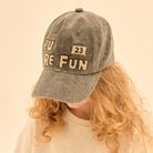 Pure Stitch Cap in Charcoal by Jelly Mallow