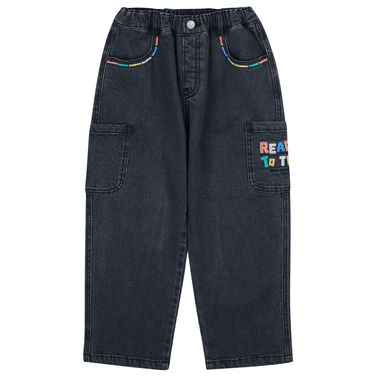 Ready Denim Pants in Dark Grey by Jelly Mallow