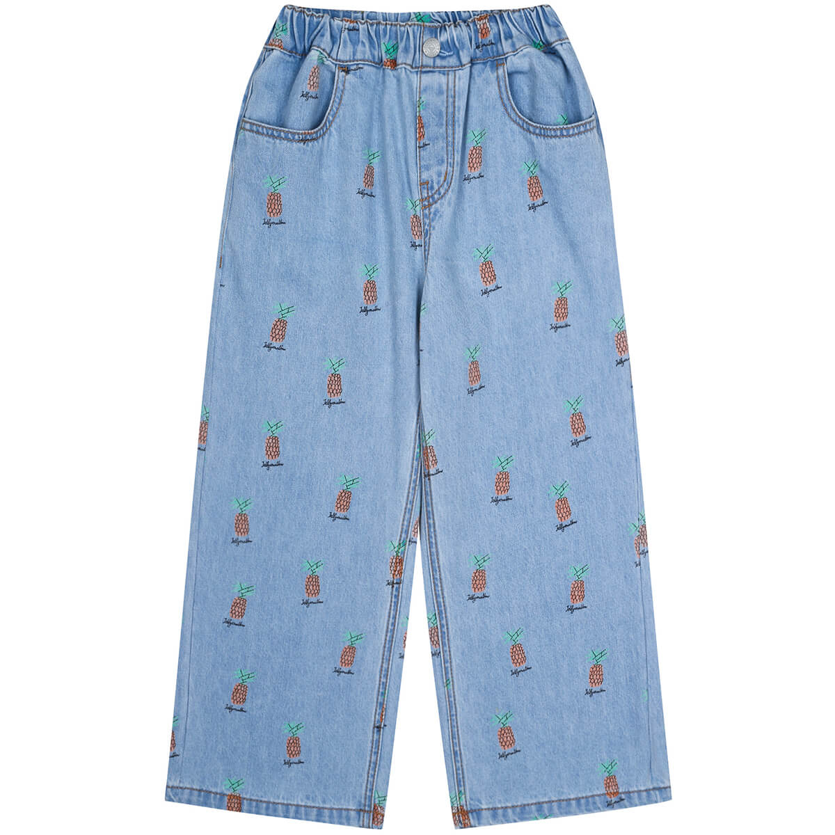 Pineapple Light Denim Pants | Jelly Mallow | Junior Edition
