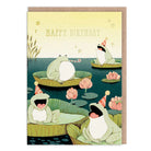 Singing Frogs Birthday Greetings Card by Joo Joo Paper