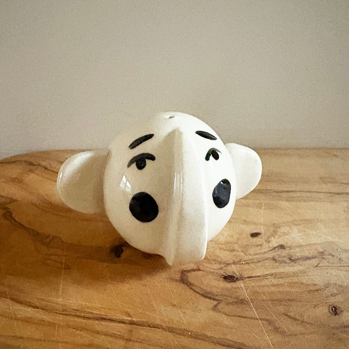 Head Incense Holder (Black Cheeks) by Kay Train Ceramics