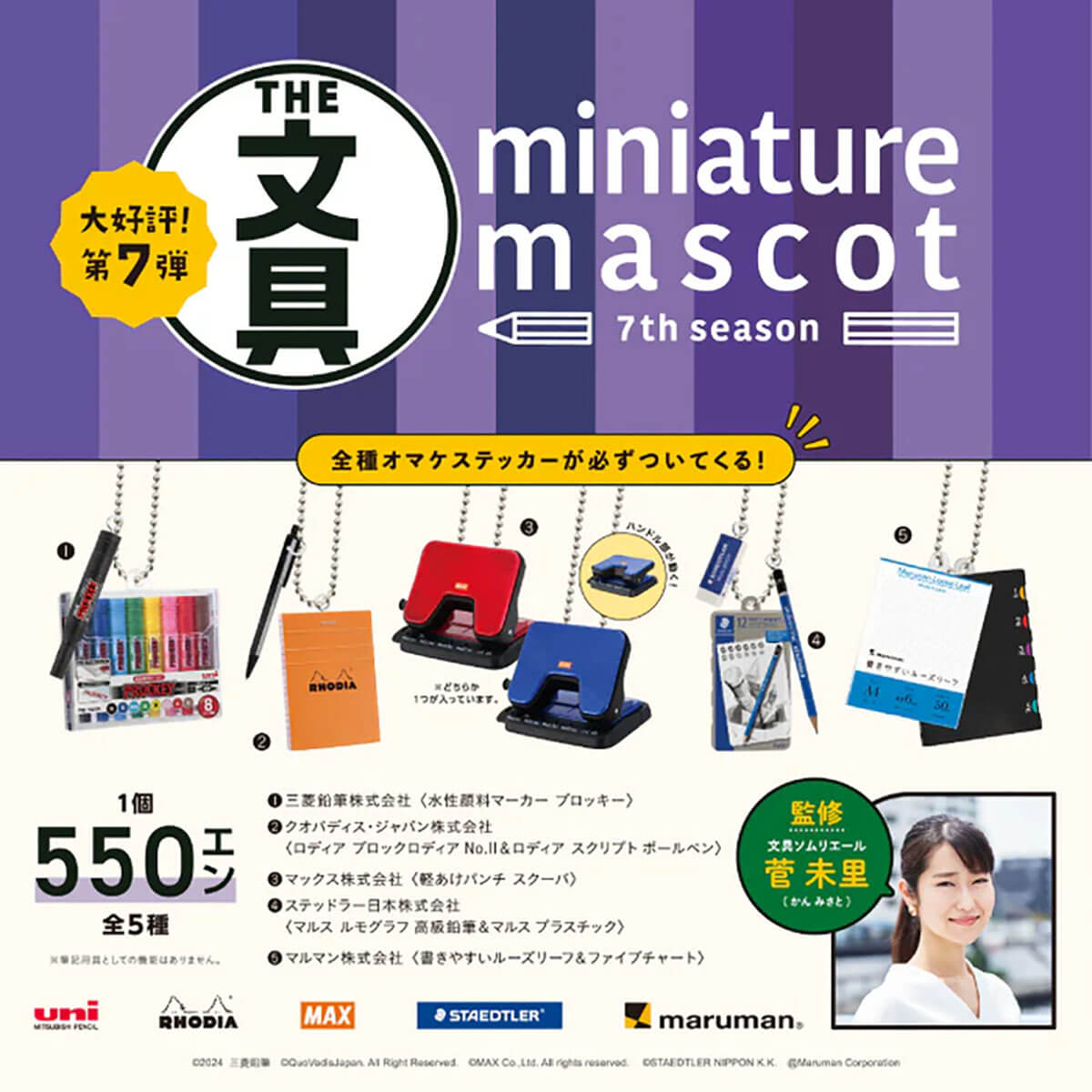 Stationery Miniature Mascots Vol.7 Blind Box by KenElephant