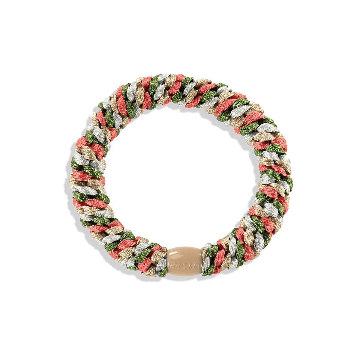 Kknekki Snag Free Hair Band in Army Coral by Bon Dep