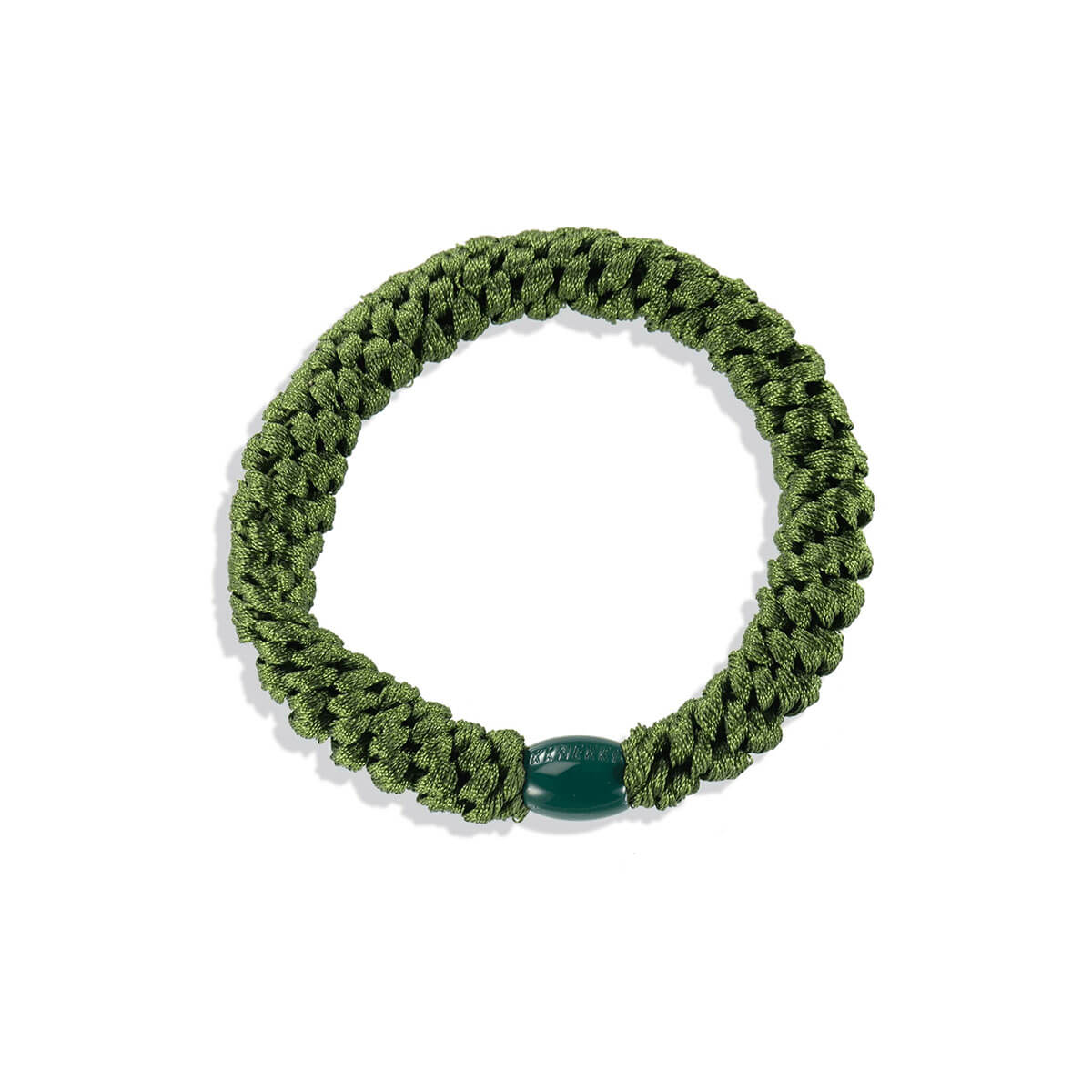 Kknekki Snag Free Hair Band in Army by Bon Dep