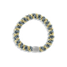 Kknekki Snag Free Hair Band in Blue Grey Beige Glitter by Bon Dep