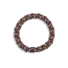 Kknekki Snag Free Hair Band in Brown Coffee Glitter Stripe by Bon Dep
