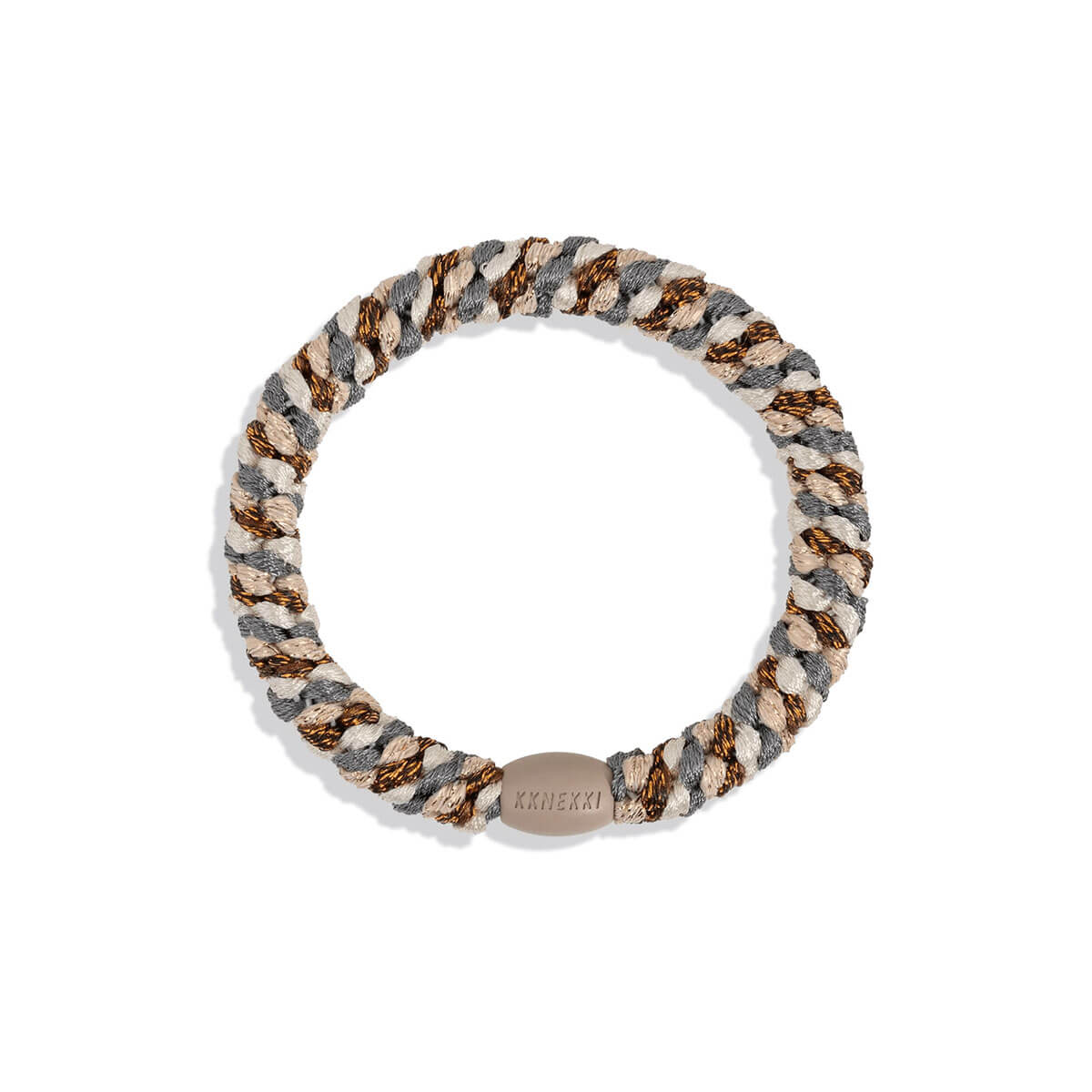 Kknekki Snag Free Hair Band in Copper Grey Glitter Mix by Bon Dep