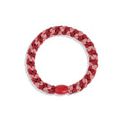 Kknekki Snag Free Hair Band in Coral Bordeaux Glitter Stripe by Bon Dep