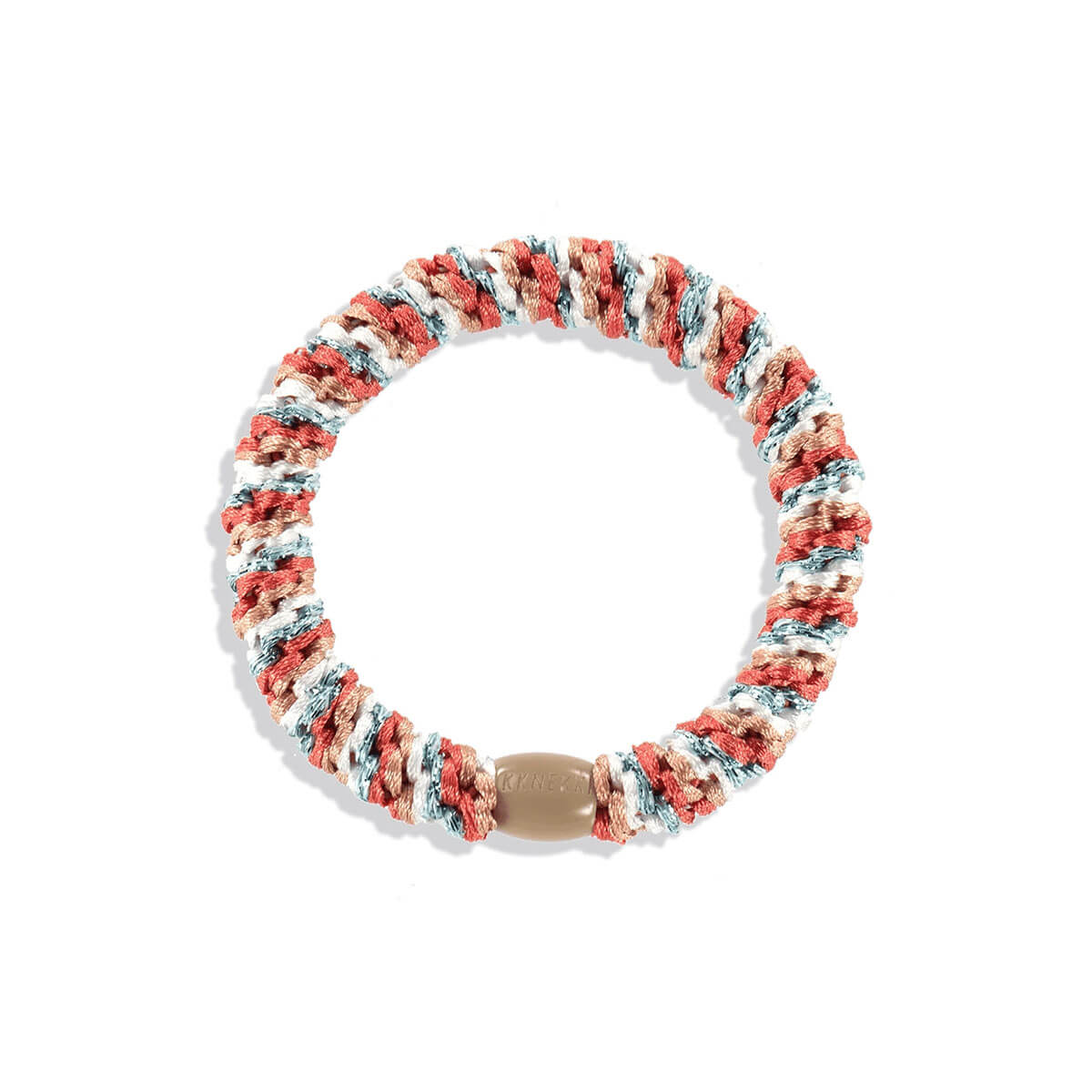Kknekki Snag Free Hair Band in Coral Light Blue Mix by Bon Dep