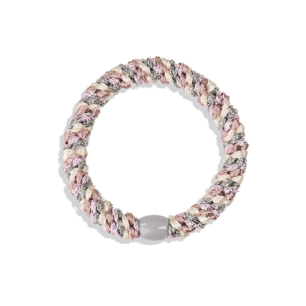 Kknekki Snag Free Hair Band in Dusty Green Light Pink Glitter Mix by Bon Dep