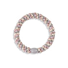 Kknekki Snag Free Hair Band in Dusty Green Light Pink Glitter Mix by Bon Dep