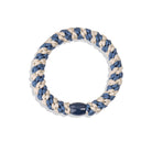 Kknekki Snag Free Hair Band in Indigo Ivory Stripe by Bon Dep