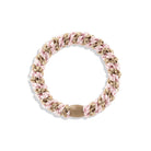 Kknekki Snag Free Hair Band in Light Pink Beige Glitter Stripe by Bon Dep
