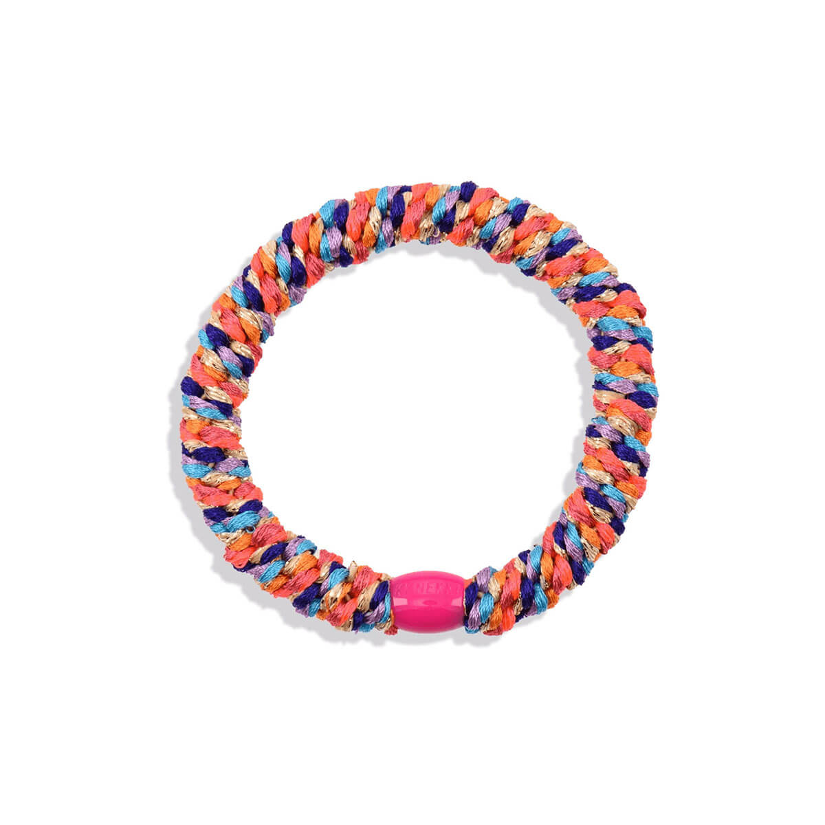 Kknekki Snag Free Hair Band in Multi Orange Neon Pink by Bon Dep
