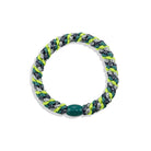 Kknekki Snag Free Hair Band in Neon Yellow Green Glitter Mix by Bon Dep
