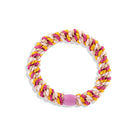 Kknekki Snag Free Hair Band in Orange Pink Mix by Bon Dep