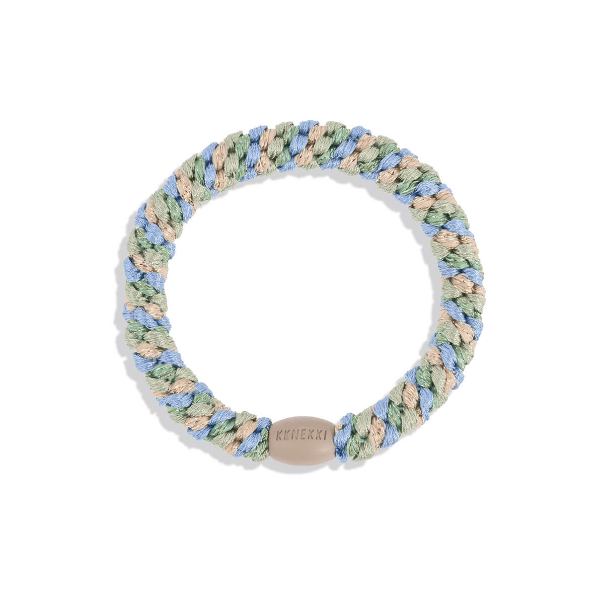 Kknekki Snag Free Hair Band in Pistachio Sky Blue Glitter Mix by Bon Dep