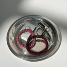Kknekki Snag Free Hair Band in Raspberry Taupe Glitter Mix by Bon Dep