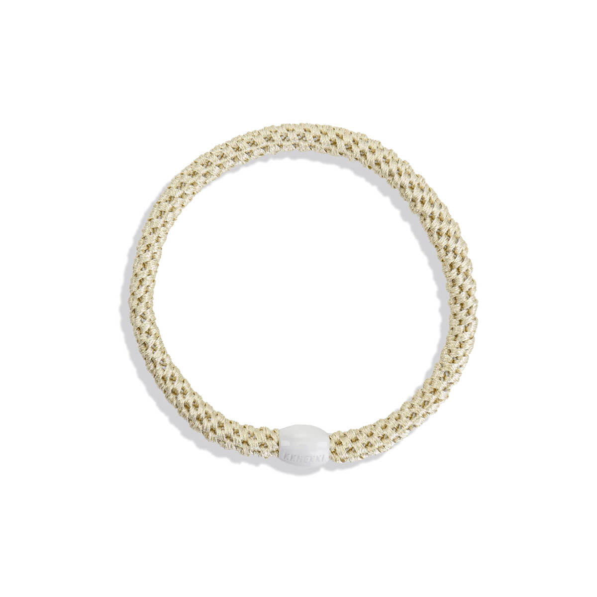 Kknekki Slim Hair Band in Ivory by Bon Dep