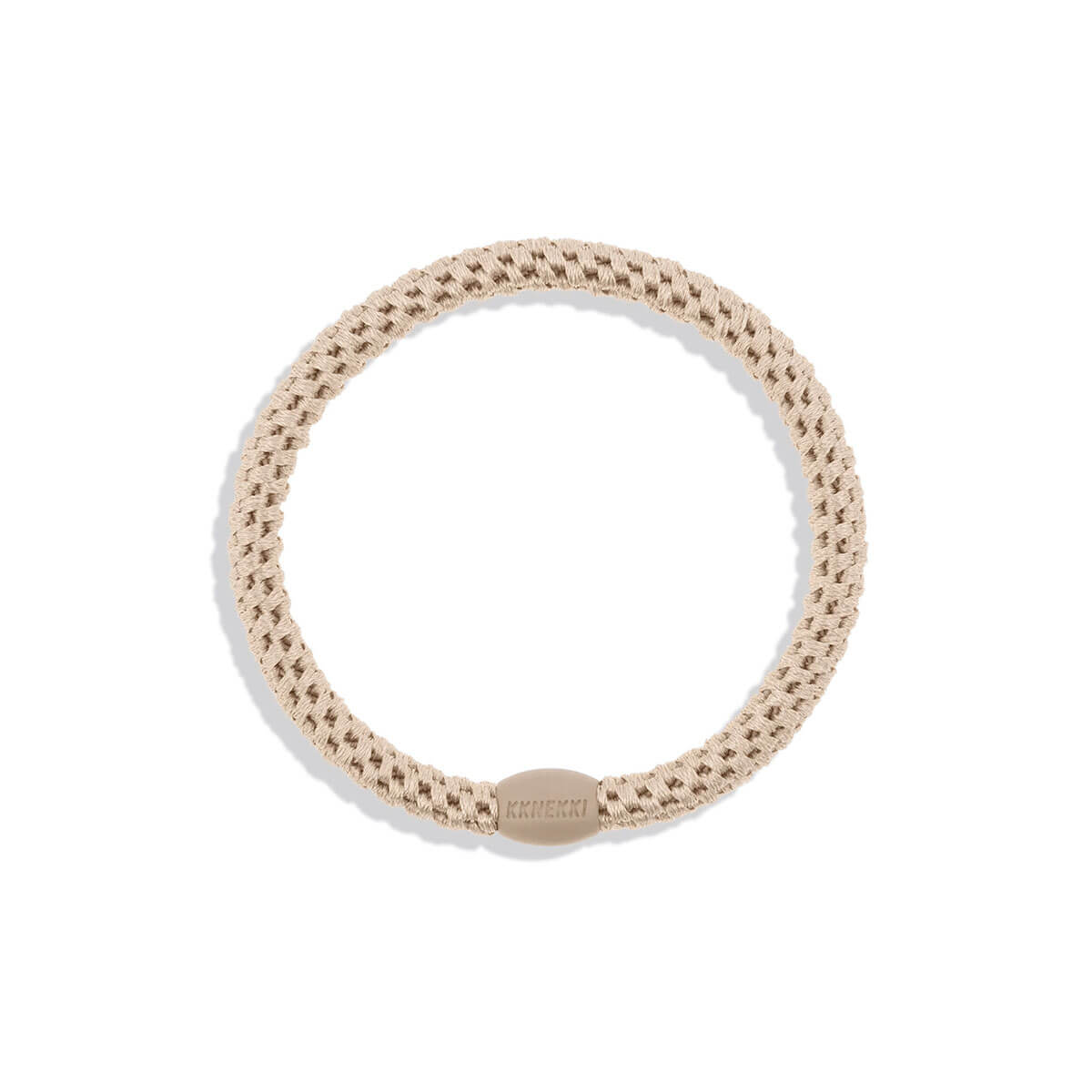 Kknekki Slim Hair Band in Light Beige by Bon Dep